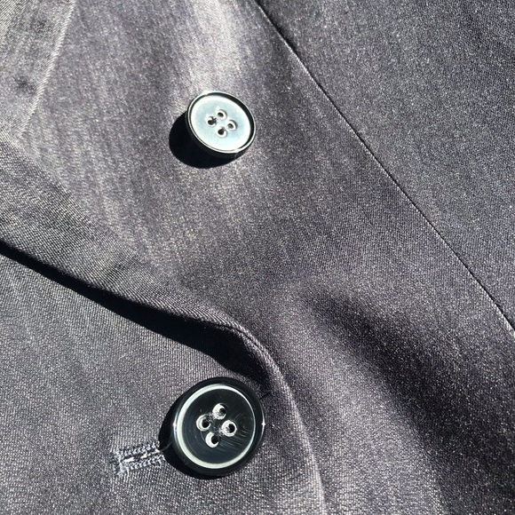 Theory Denim Look Double Breast Lined Blazer - Picture 4 of 9